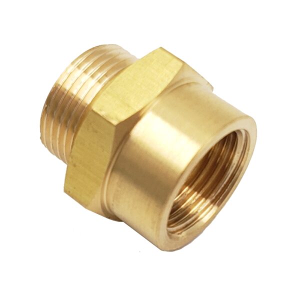 Male M22x1.5 to 1/2 NPT Female Brass Adapter